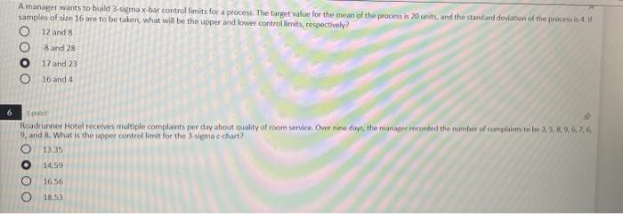 A manager wants to build 3.sigma x-bar