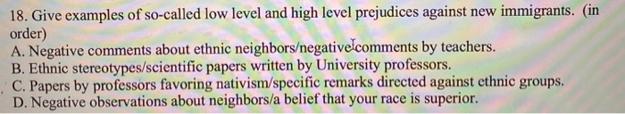 18. Give examples of so-called low level and high