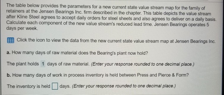 Help with question b. please! The table below