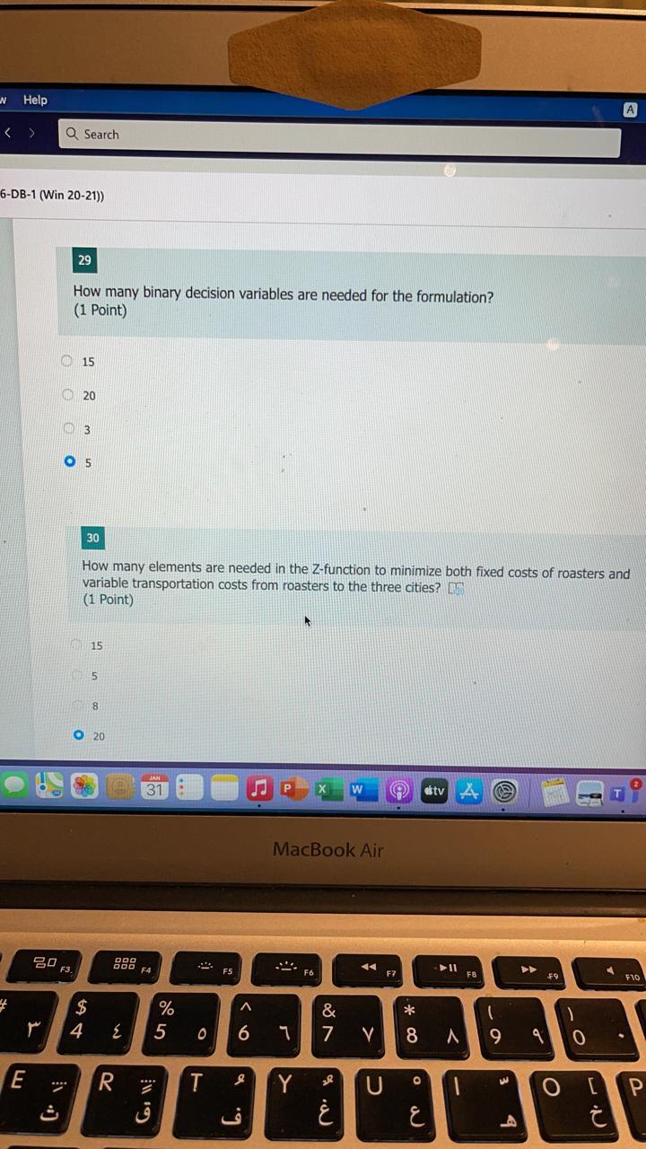 Help > Q Search 6-DB-1 (Win 20-21)) 29 How many