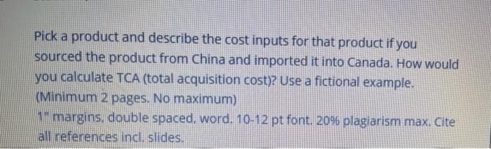 just put any reference Pick a product and