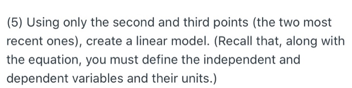 (5) Using only the second and third points (the