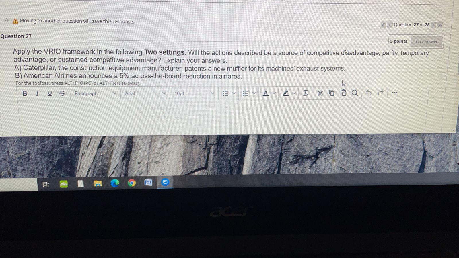 A Moving to another question will save this