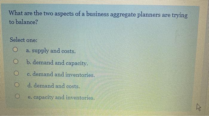 What are the two aspects of a business aggregate