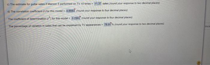 Part 1 Parts 2 and 3 *ignore my answers* *may
