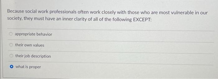 Because social work professionals often work