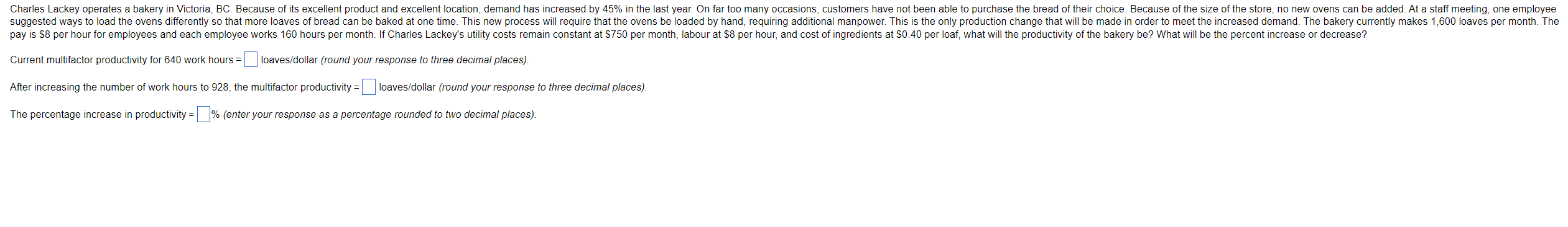 Charles Lackey operates a bakery in Victoria, BC.