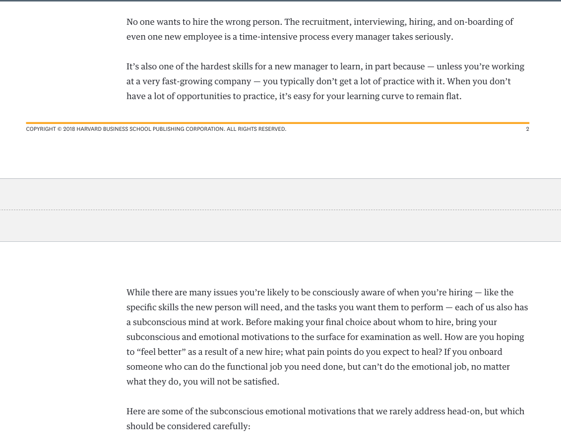 Please read the two short articles that follow: