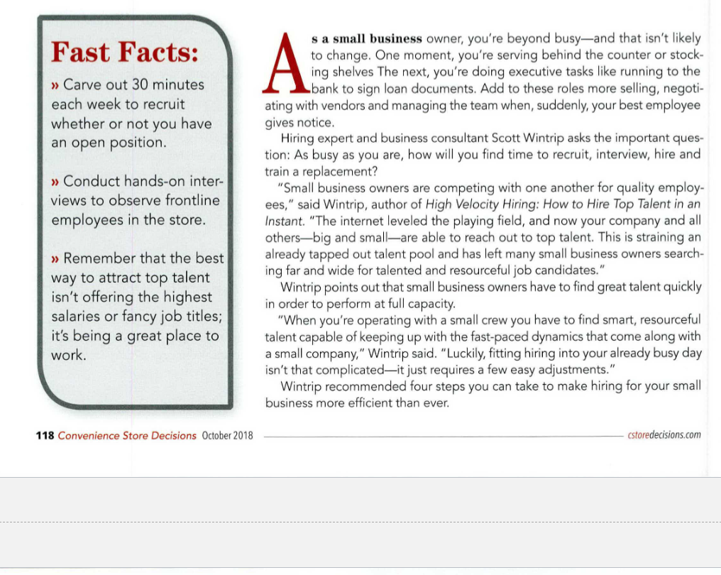 Please read the two short articles that follow: