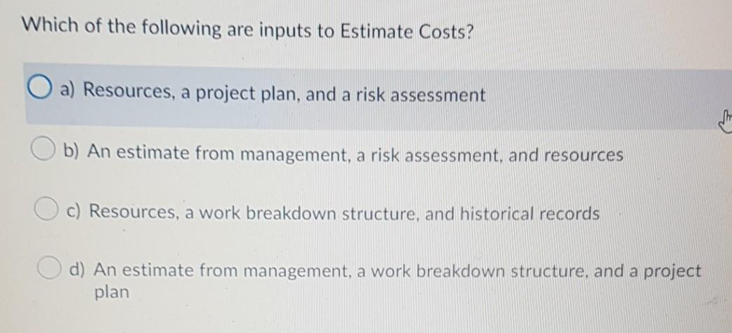 Resource planning determines project roles,