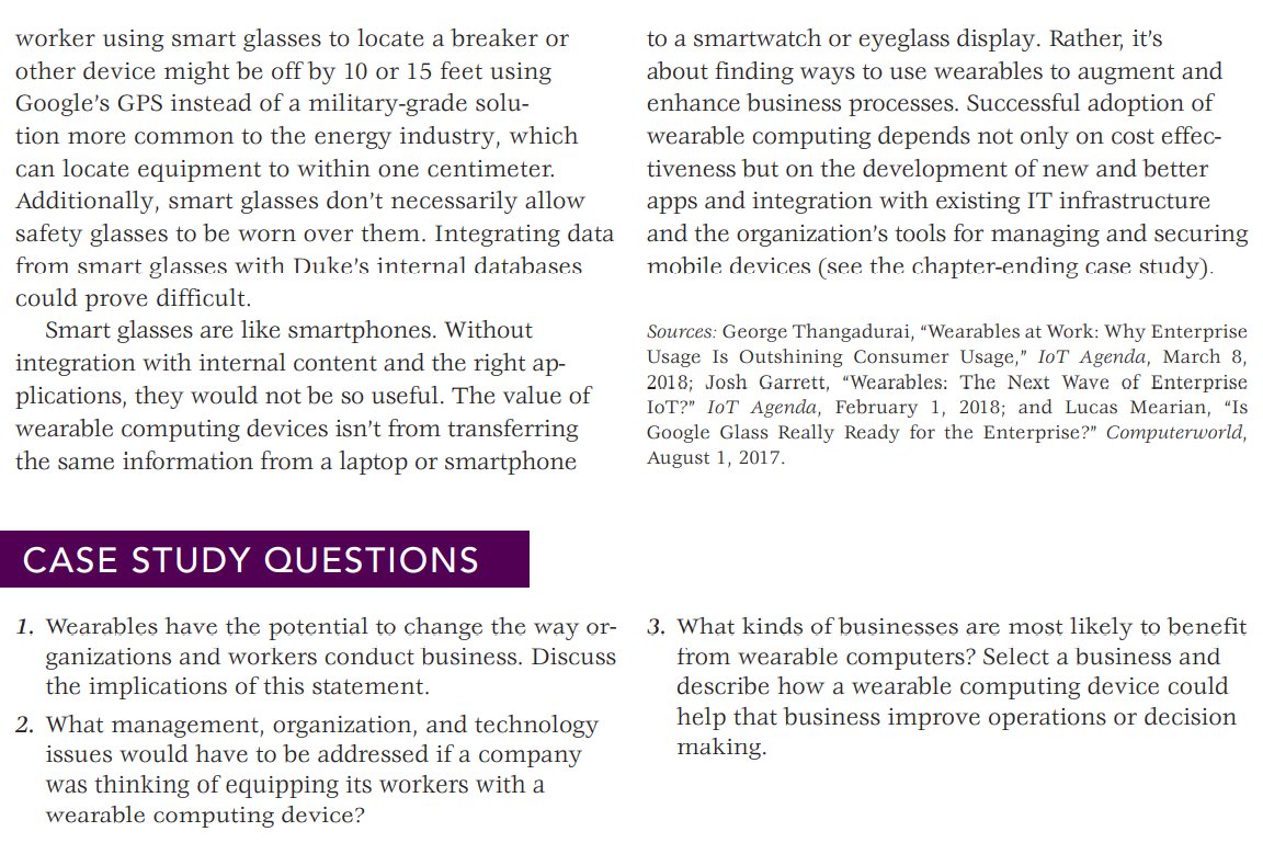 Is Business Ready for Wearable Computers?