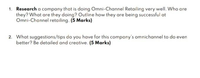 please give answer Choose a retailer and explore