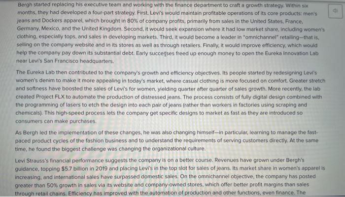 CEO's Leadership Helps Levi Strauss Succeed When