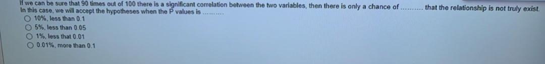 that the relationship is not truly exist. If we