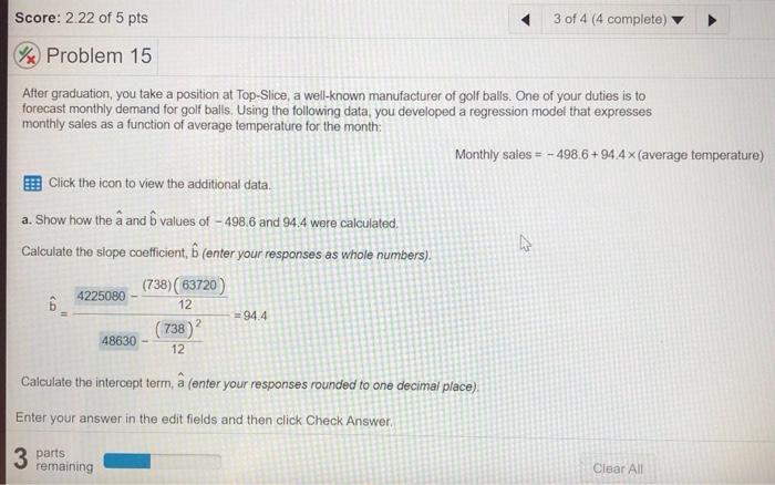 please answer the second part of problem a and