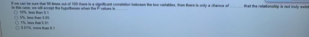 that the relationship is not truly exist. If we