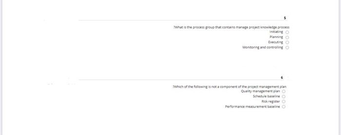 What is the process group that contains manage