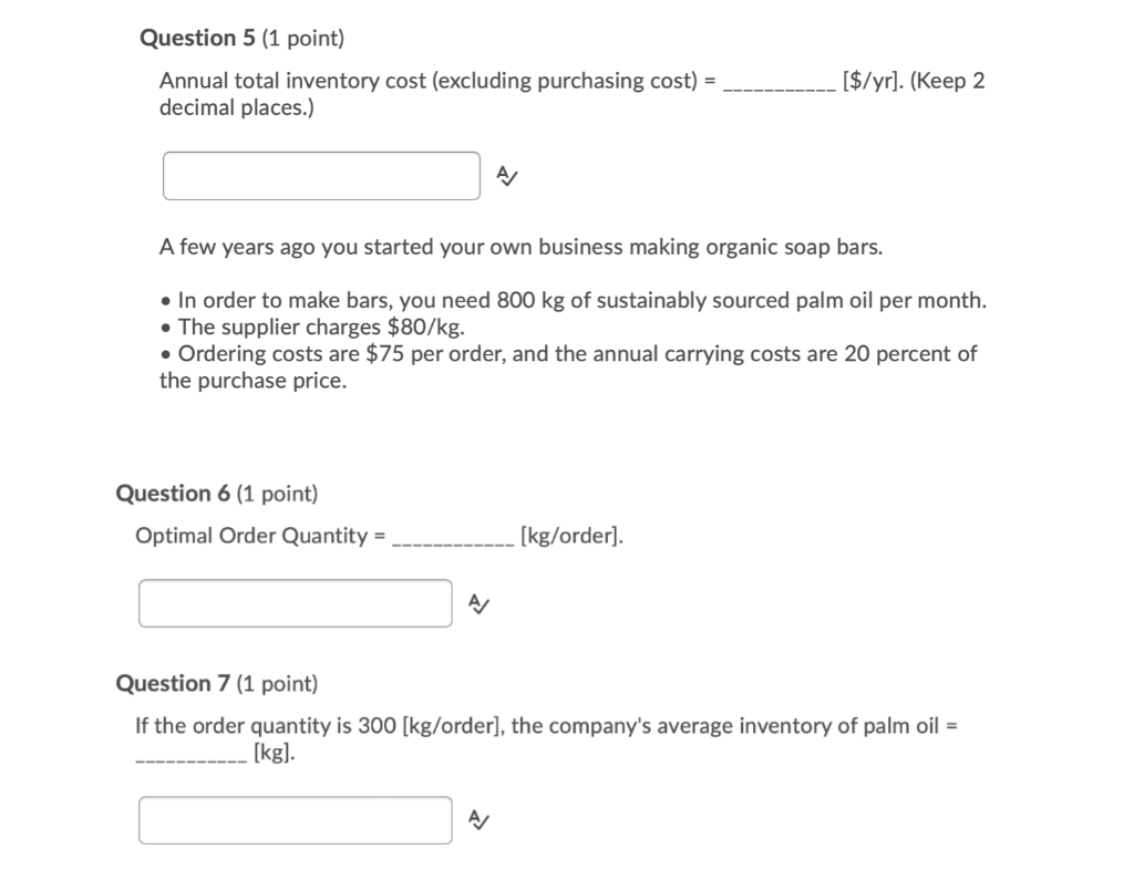 Given that purchasing cost C = $1 per can, unit