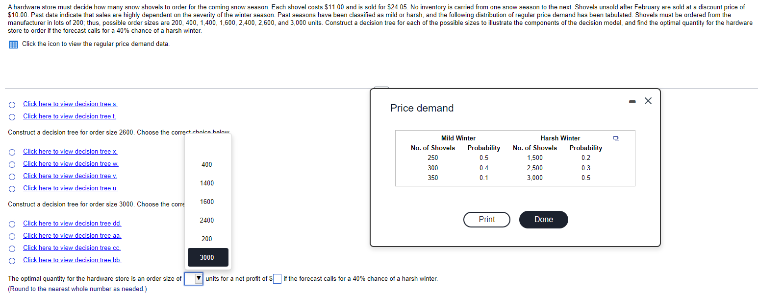 I only need the answer to the last question A