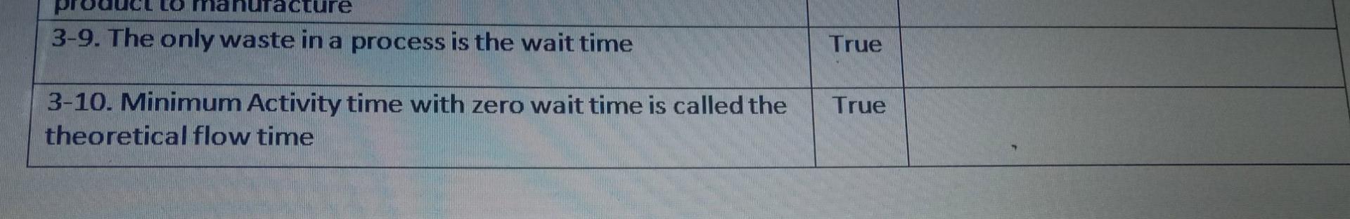 6. For the 10 scenarios below, write down the