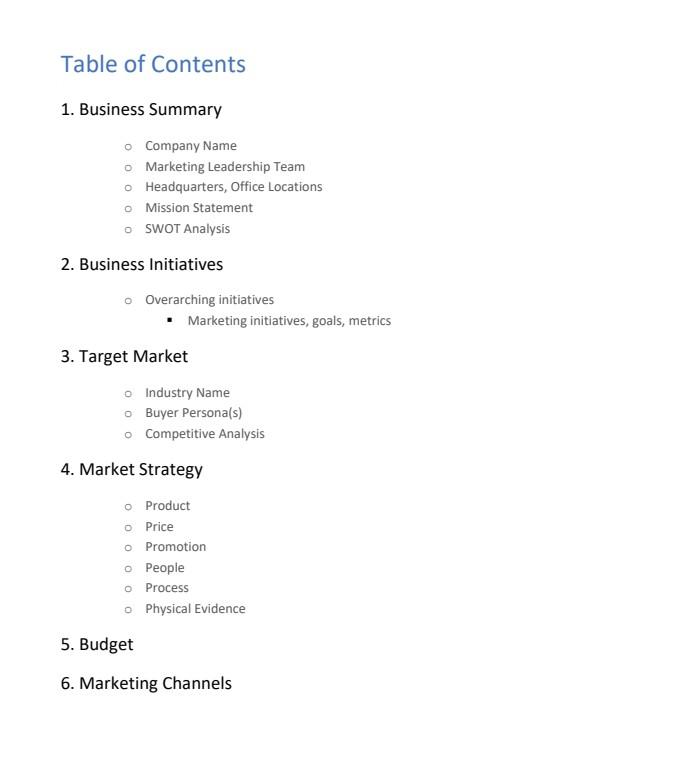 Develop a Marketing Plan based on Principles of