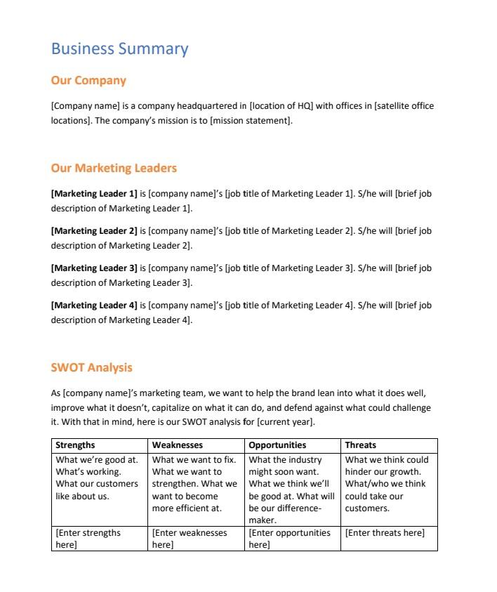 Develop a Marketing Plan based on Principles of