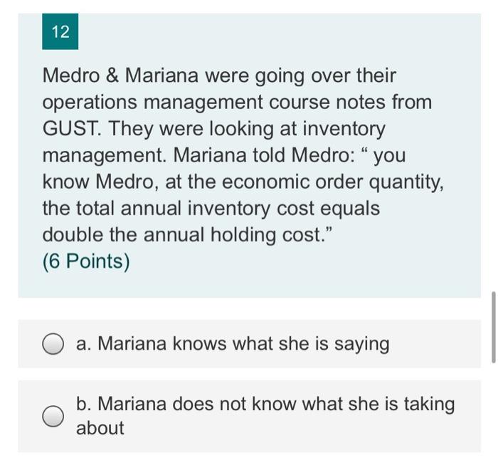 please answer all of the questions! 12 Medro &