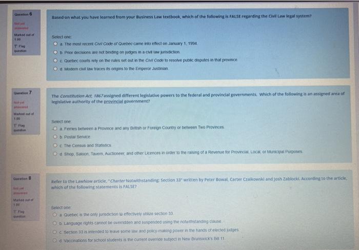 Question 1 While shopping at a grocery store,