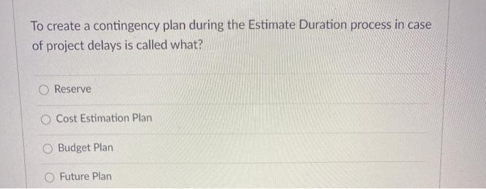 To create a project schedule, you need to perform