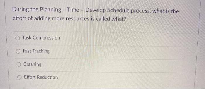 To create a project schedule, you need to perform
