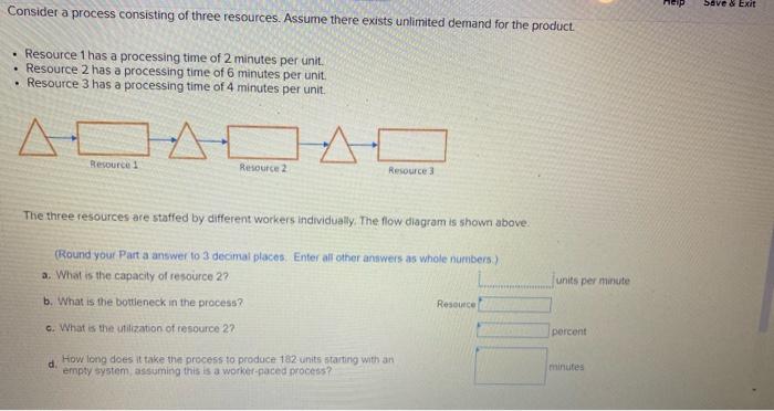 Save & Exit Consider a process consisting of