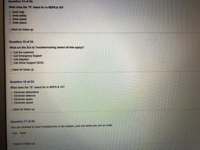 Question 14 of 24. What does the "S" stand for in