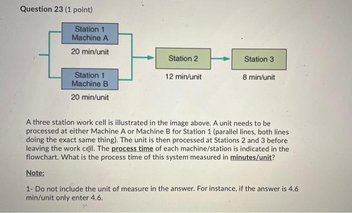 please help me in this one Question 23 (1 point)