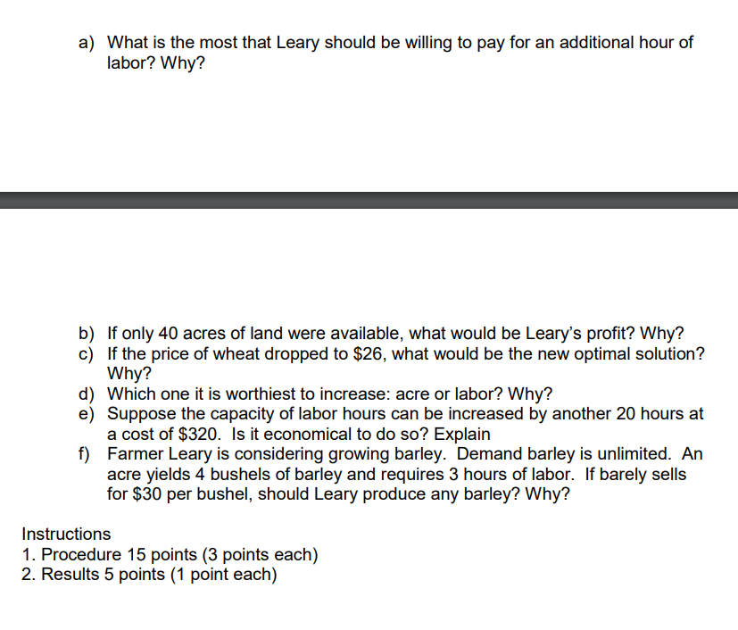 only answer E please and thank you 2) Farmer