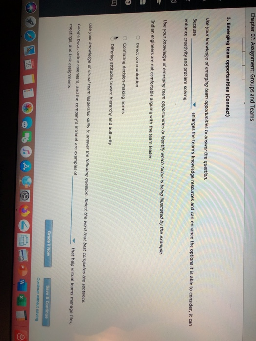 Chapter 07: Assignment: Groups and Teams 5.