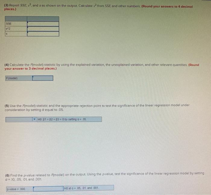 Using the appropriate model, sample size n and