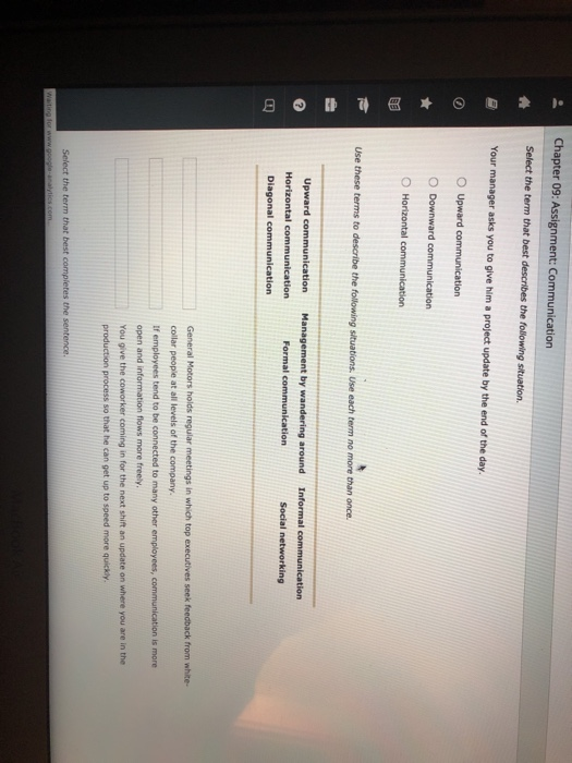 Chapter 09: Assignment: Communication Attempts: a