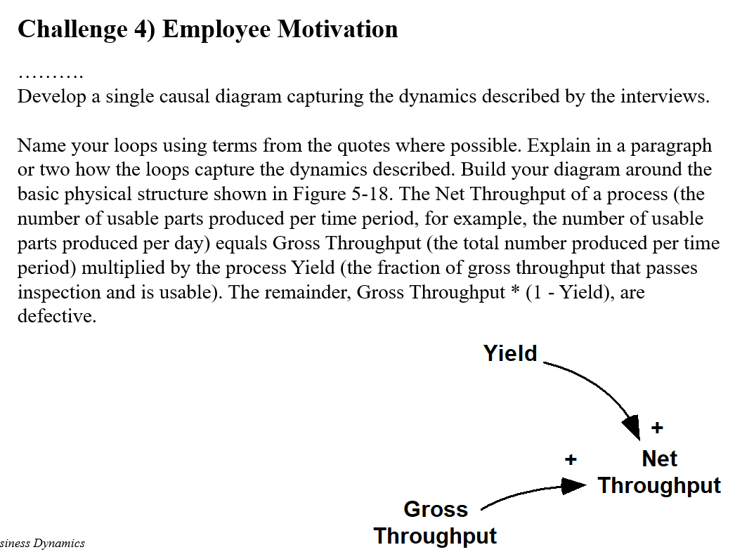 Challenge 4) Employee Motivation Develop a single