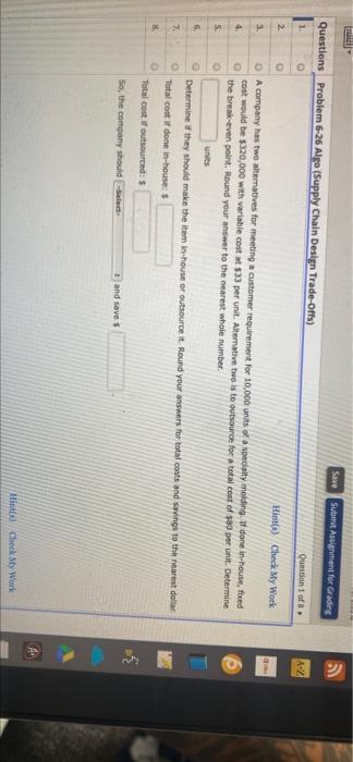 Save Submit Assignment for Grading Questions