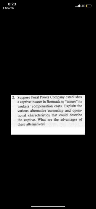 8:23 Search LTE 2. Suppose Porat Power Company