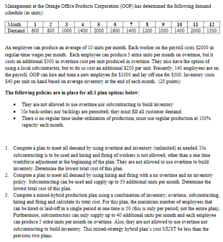 Management at the Orange Office Products