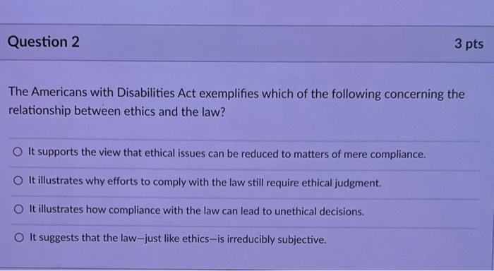 Question 1 3 pts The Wells Fargo case involves a