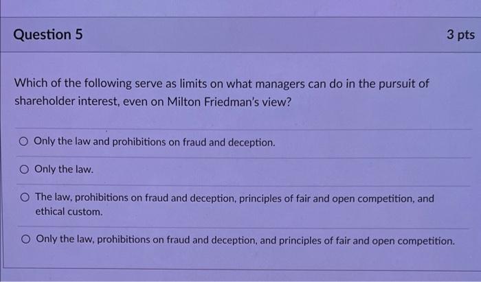 Question 1 3 pts The Wells Fargo case involves a