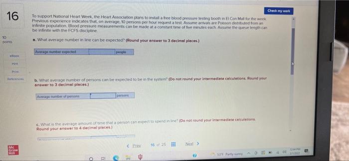 operations management 16 Check my work To support