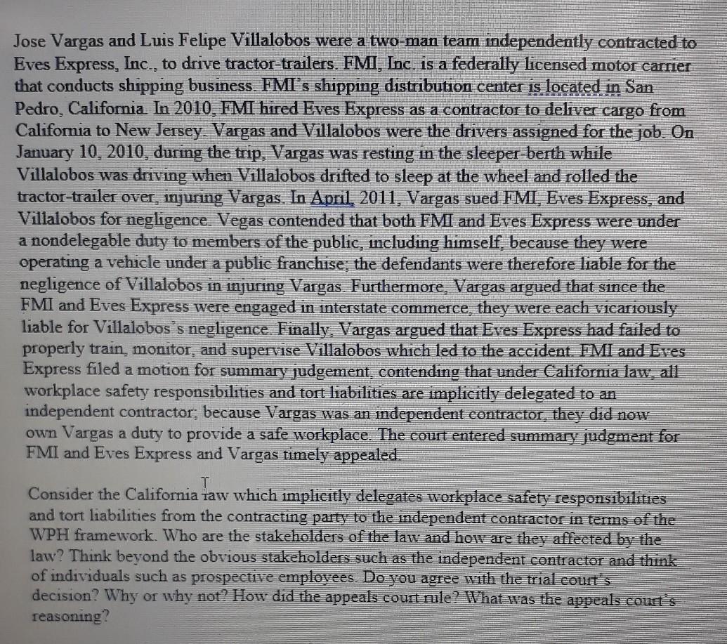 Jose Vargas and Luis Felipe Villalobos were a