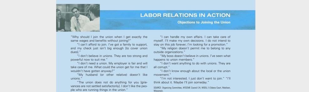 What would be a good response from a union