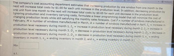 chap 411.S. q.4 A linear programming computer