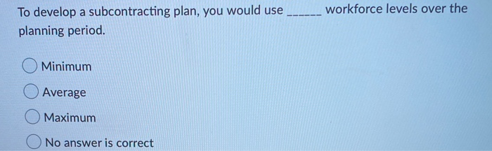 To develop a subcontracting plan, you would use