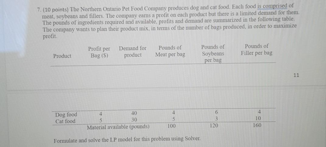 please solve this using solver and share asap. 7.