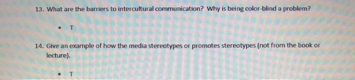 ** Please answer each communication amongst